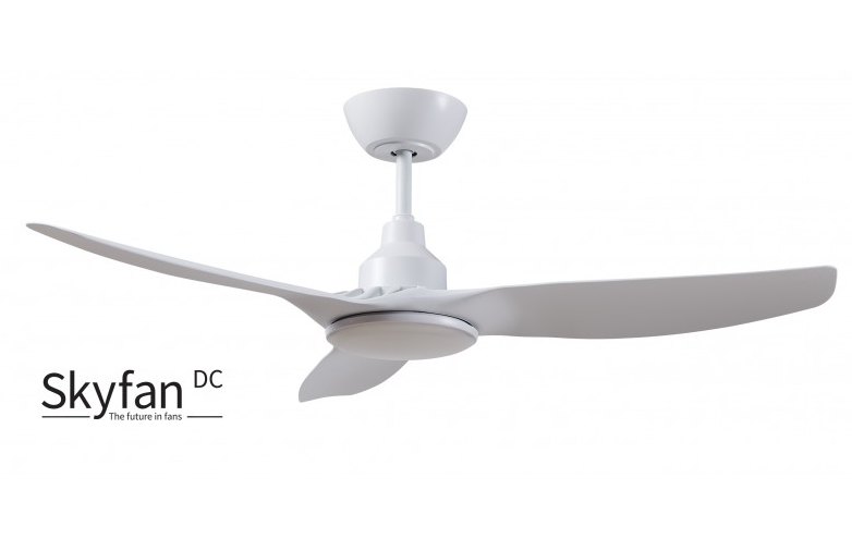 SKYFAN DC 52"with Remote and Light. White and Black
